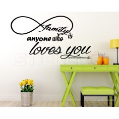 Sticker de perete mesaj Family is... 2