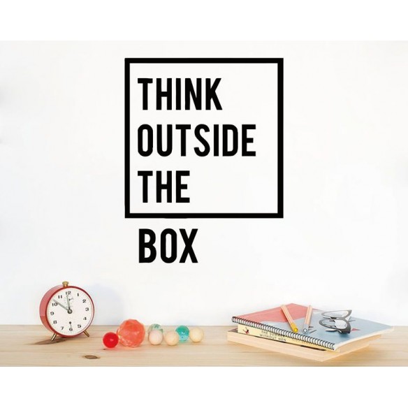 Sticker de perete - Think outside the box