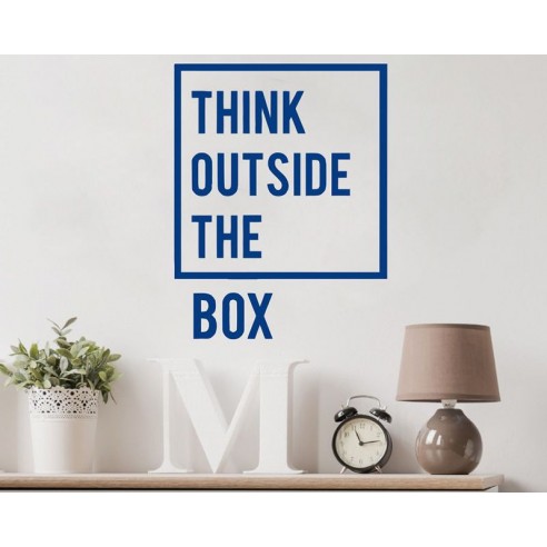 Sticker de perete - Think outside the box