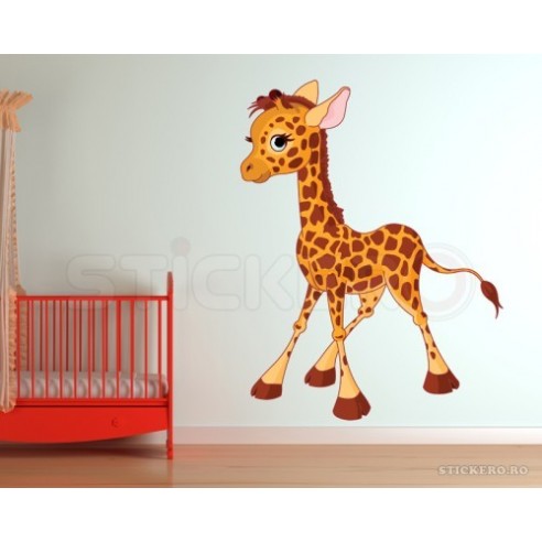 Girafa Calf - sticker imprimat