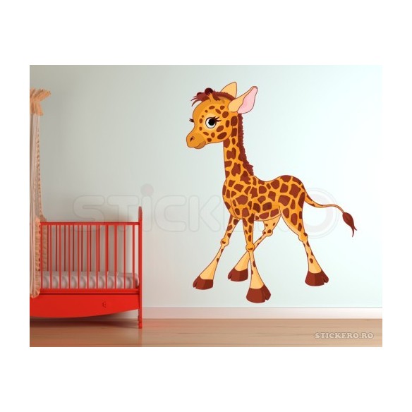 Girafa Calf - sticker imprimat
