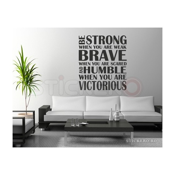 Strong Brave Humble