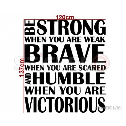 Strong Brave Humble