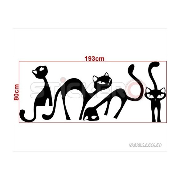 Sticker decorativ Pisicute Jucause