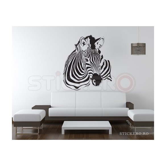 Sticker decorativ Cap de Zebra