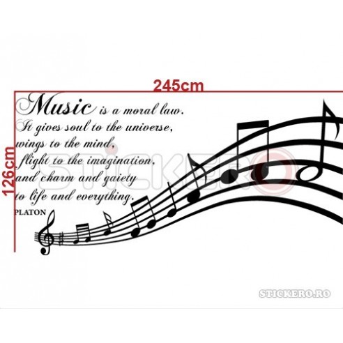 Despre muzica - sticker mesaj