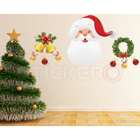Set decor de Craciun - sticker imprimat