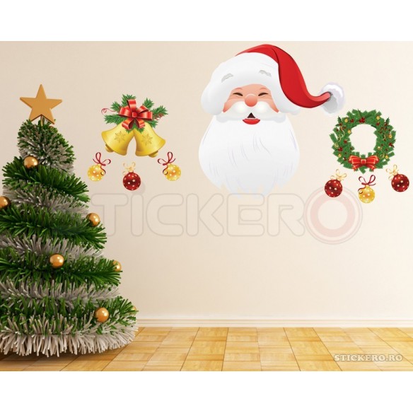 Set decor de Craciun - sticker imprimat