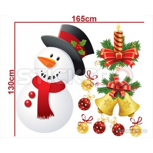 Set decor de Craciun - sticker imprimat