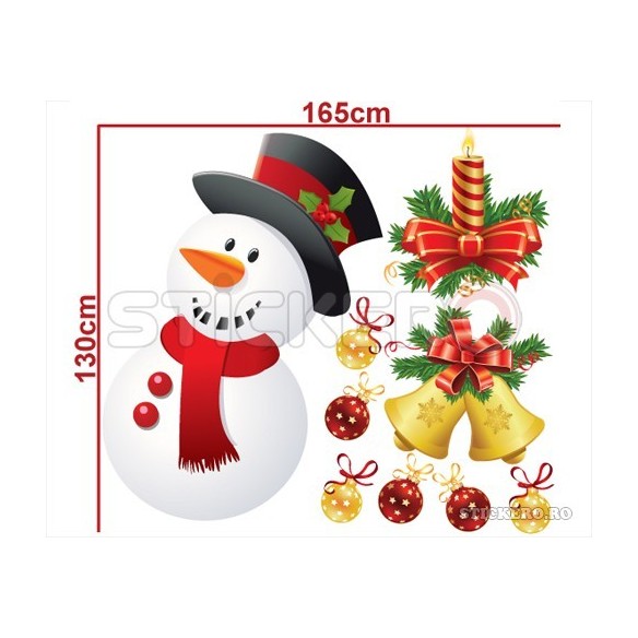 Set decor de Craciun - sticker imprimat