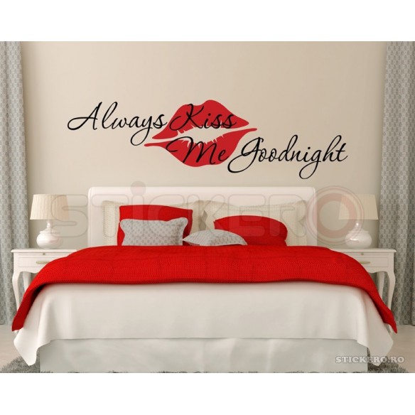 Always kiss me goodnight - sticker mesaj