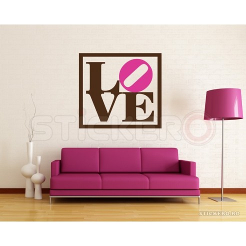 LOVE - sticker de perete
