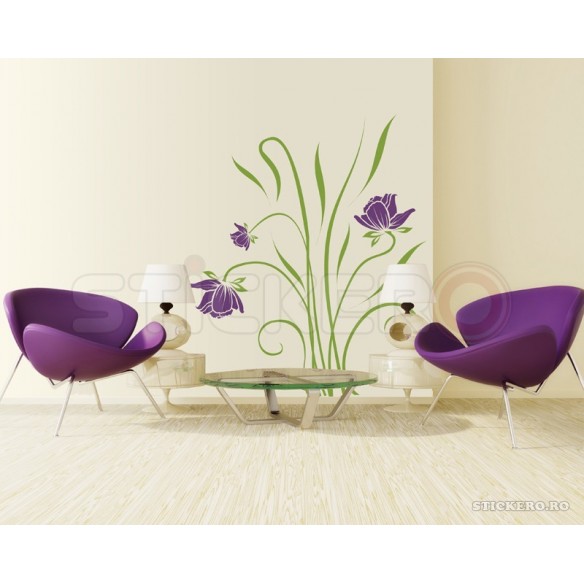 Buchet floral - sticker de perete