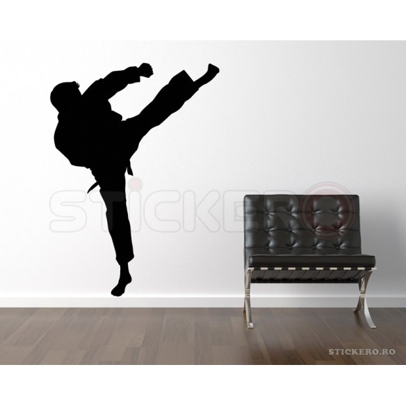 Sticker decorativ Silueta arte martiale