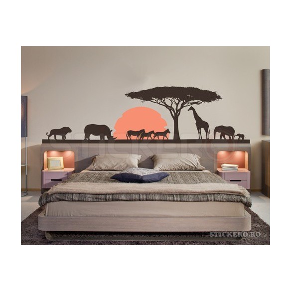 Sticker de perete Peisaj African