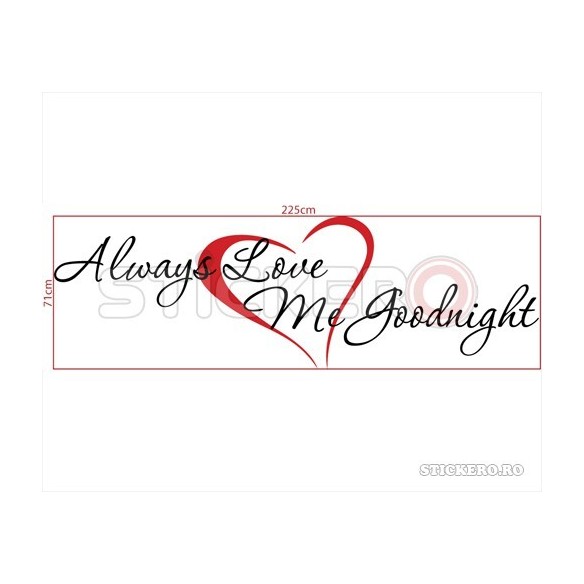 Always Love Me Goodnight - sticker mesaj