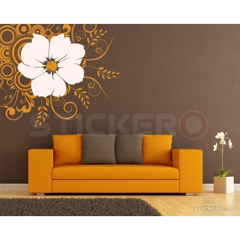Floare abstracta - sticker decorativ