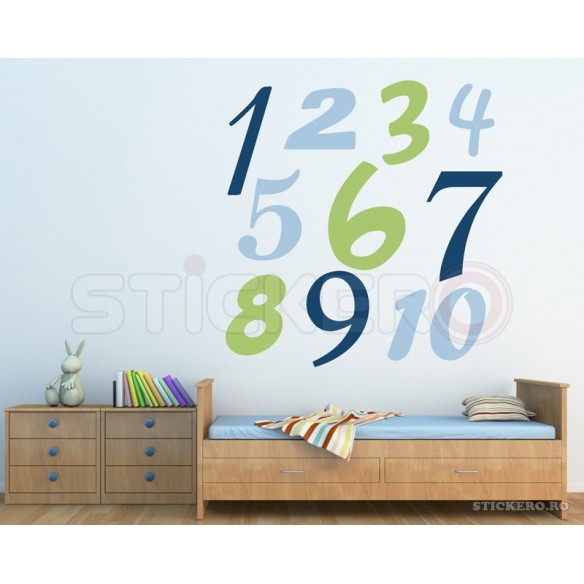 Sticker educativ cu cifre