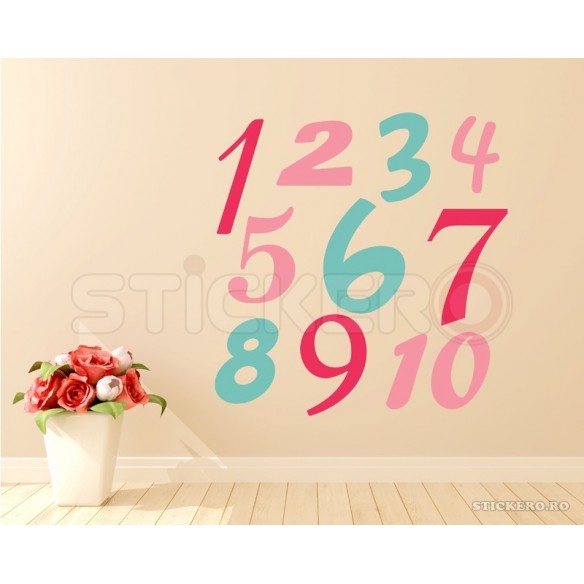 Sticker educativ cu cifre