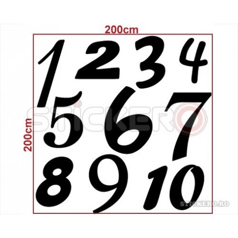 Sticker educativ cu cifre