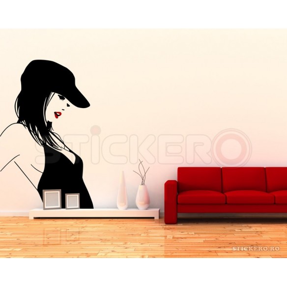Fashion girl - sticker decorativ