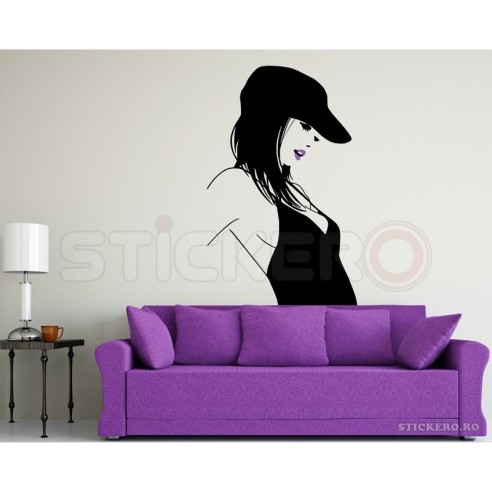 Fashion girl - sticker decorativ
