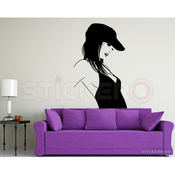 Fashion girl - sticker decorativ