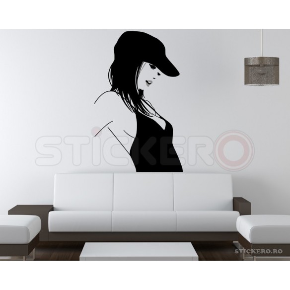 Fashion girl - sticker decorativ