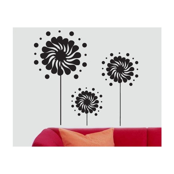 Sticker decorativ Floare funny