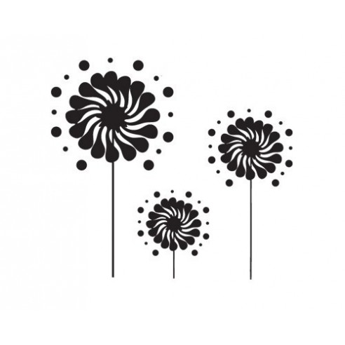 Sticker decorativ Floare funny