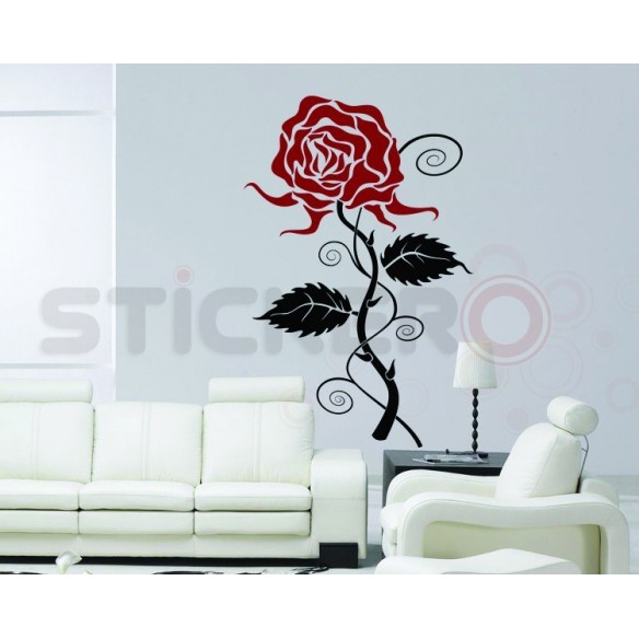 Sticker decorativ Trandafir