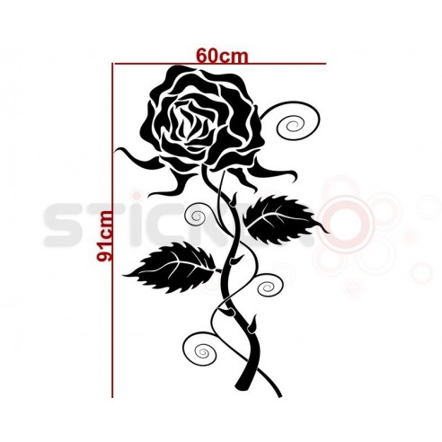 Sticker decorativ Trandafir