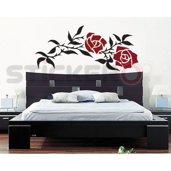 Sticker decorativ Trandafiri impletiti