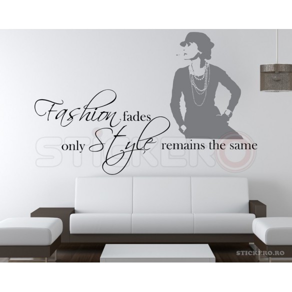 Fashion fades - sticker decorativ mesaj