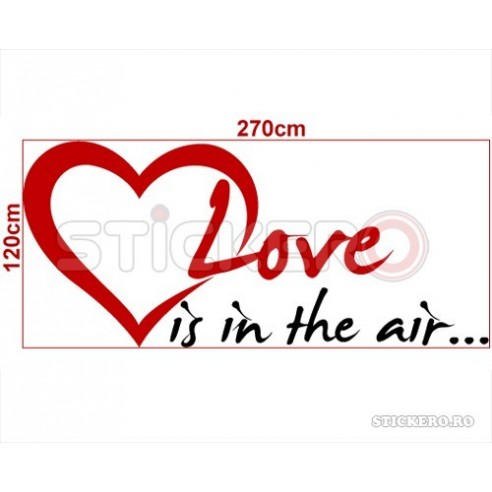 Love is in the air... - sticker decorativ